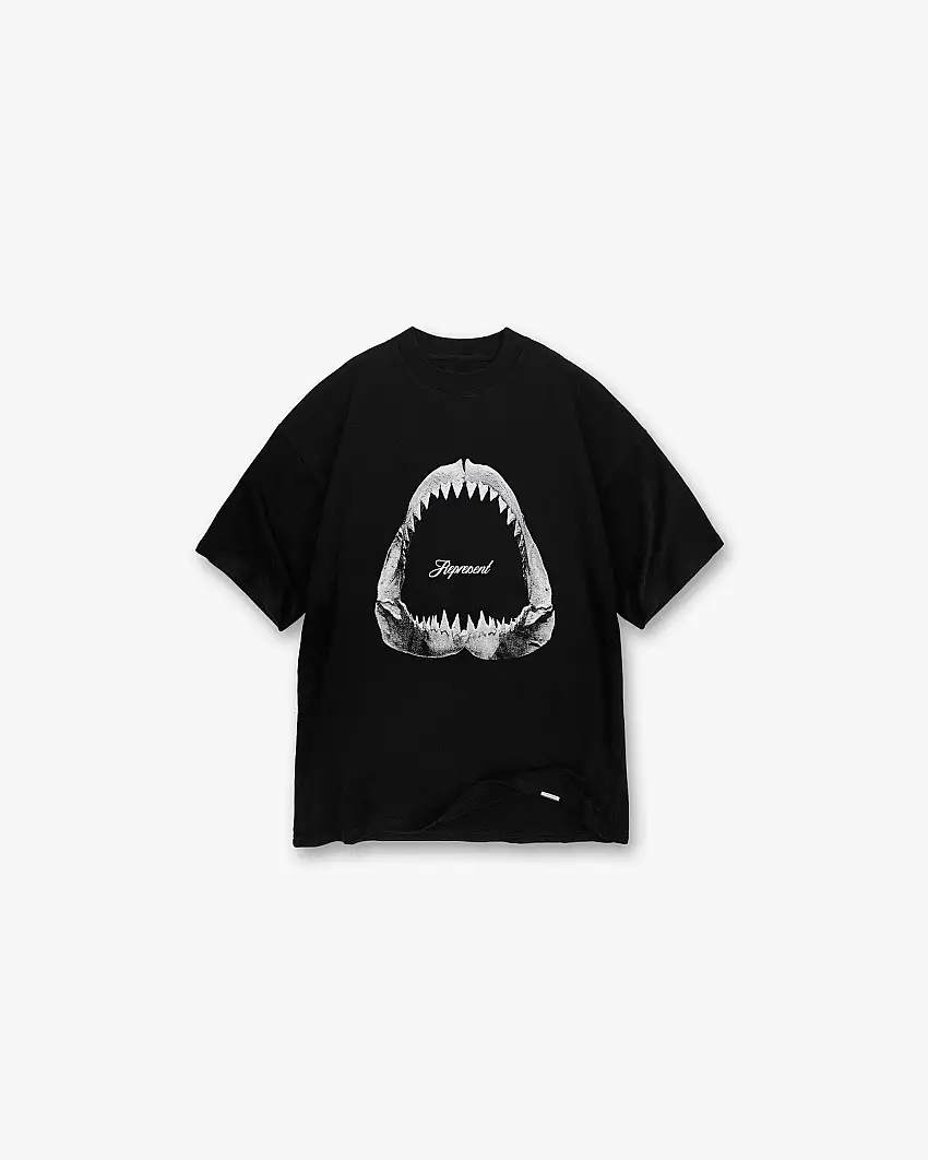 Shark Jaws T-Shirt - Off Black