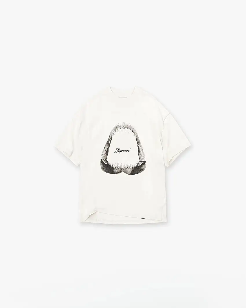 Shark Jaws T-Shirt - Flat White