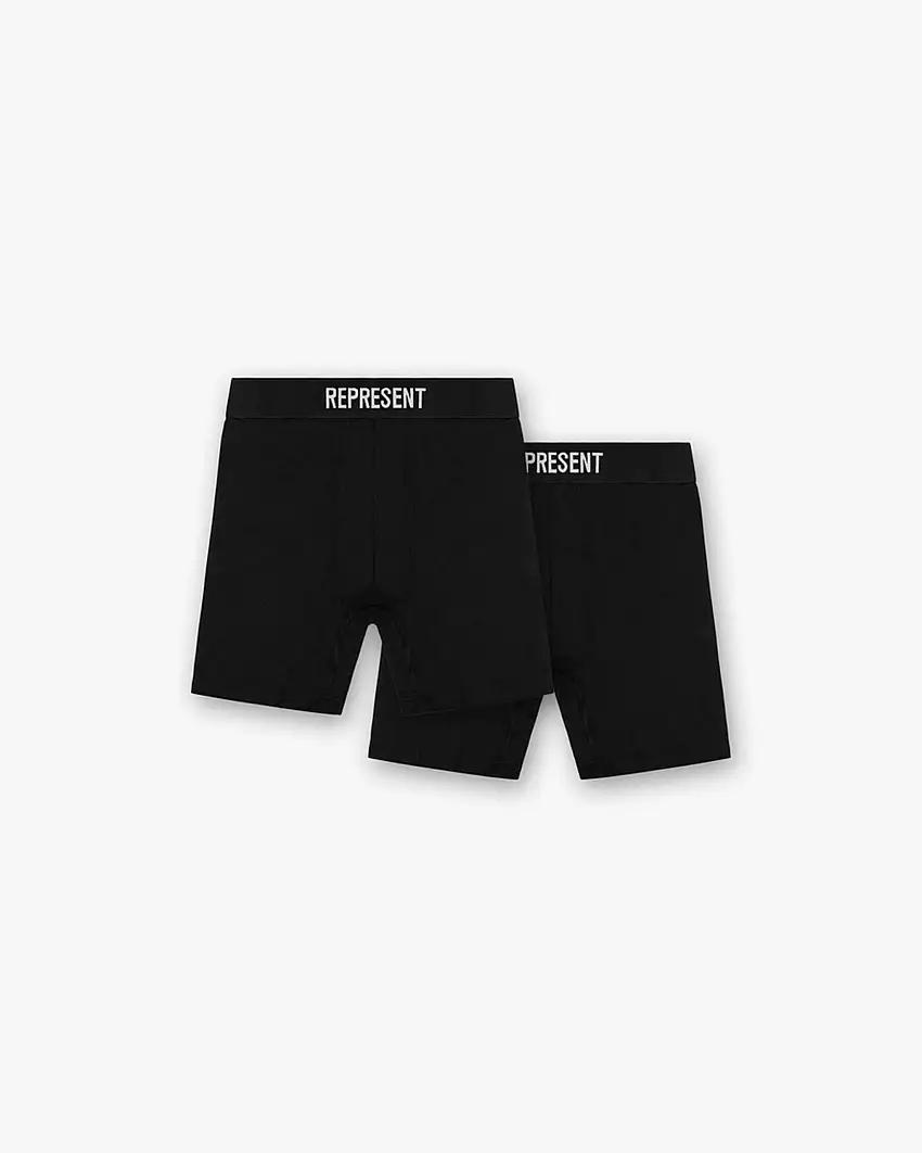 Represent Boxers 2 Pack - Black