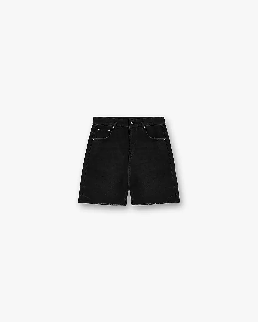 R10T Tailored Denim Shorts - Black
