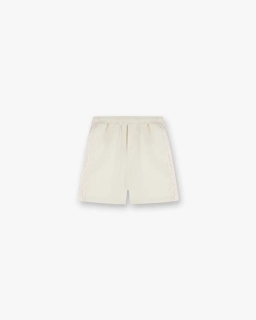 Knitted Panel Short - Antique White