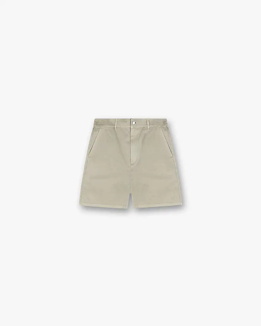 Cotton Tailored Short - Beige