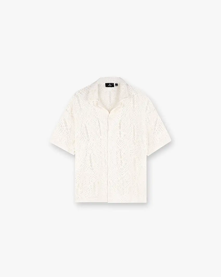 All Over Crochet Shirt - Off White