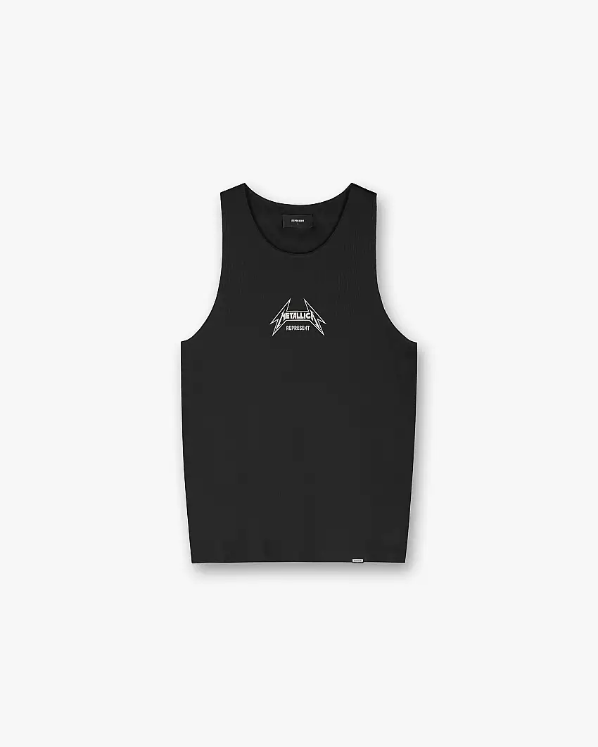 Represent X Metallica Local Crew Vest - Jet Black