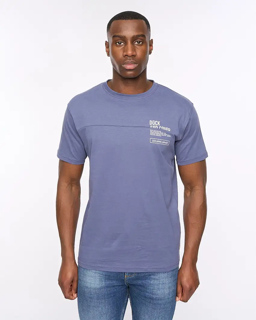 Seamtext T-Shirt Navy