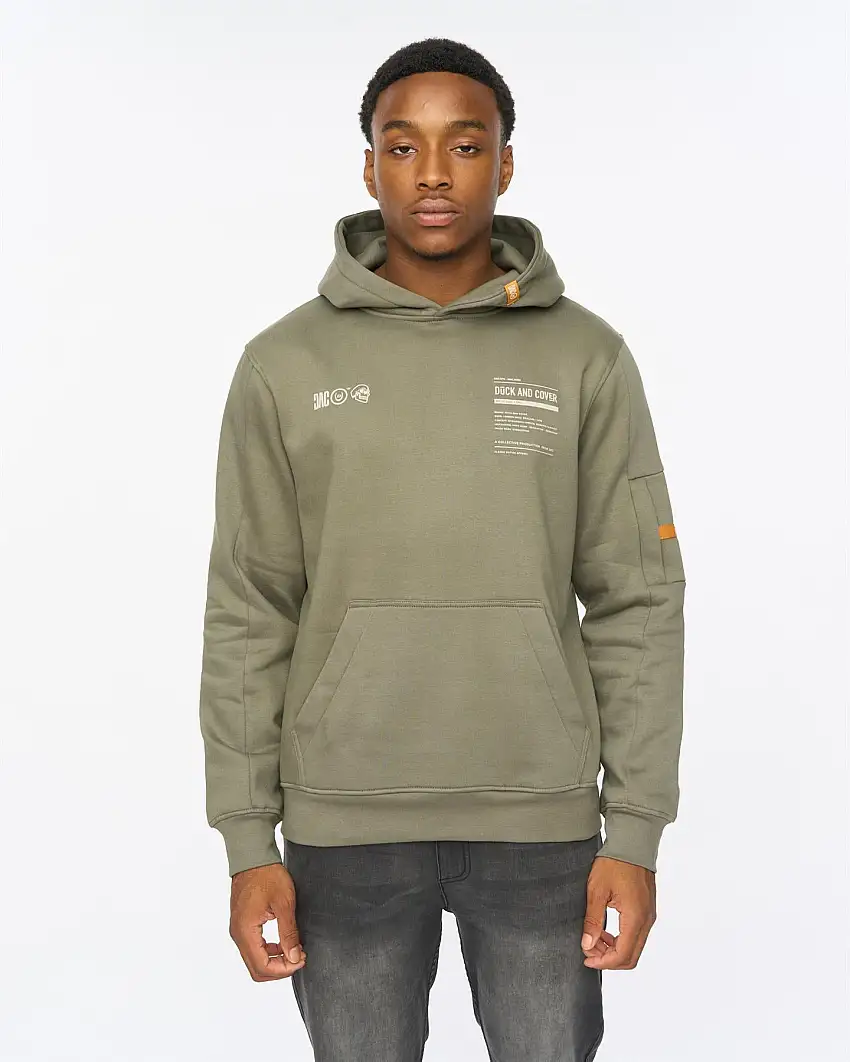 Skullmatic Hoodie Dark Olive