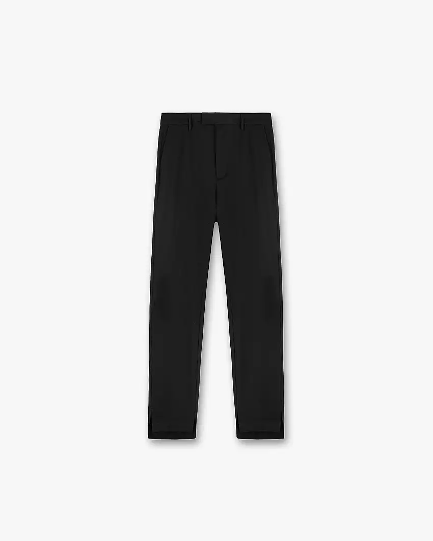 Stepped Hem Pant - Black