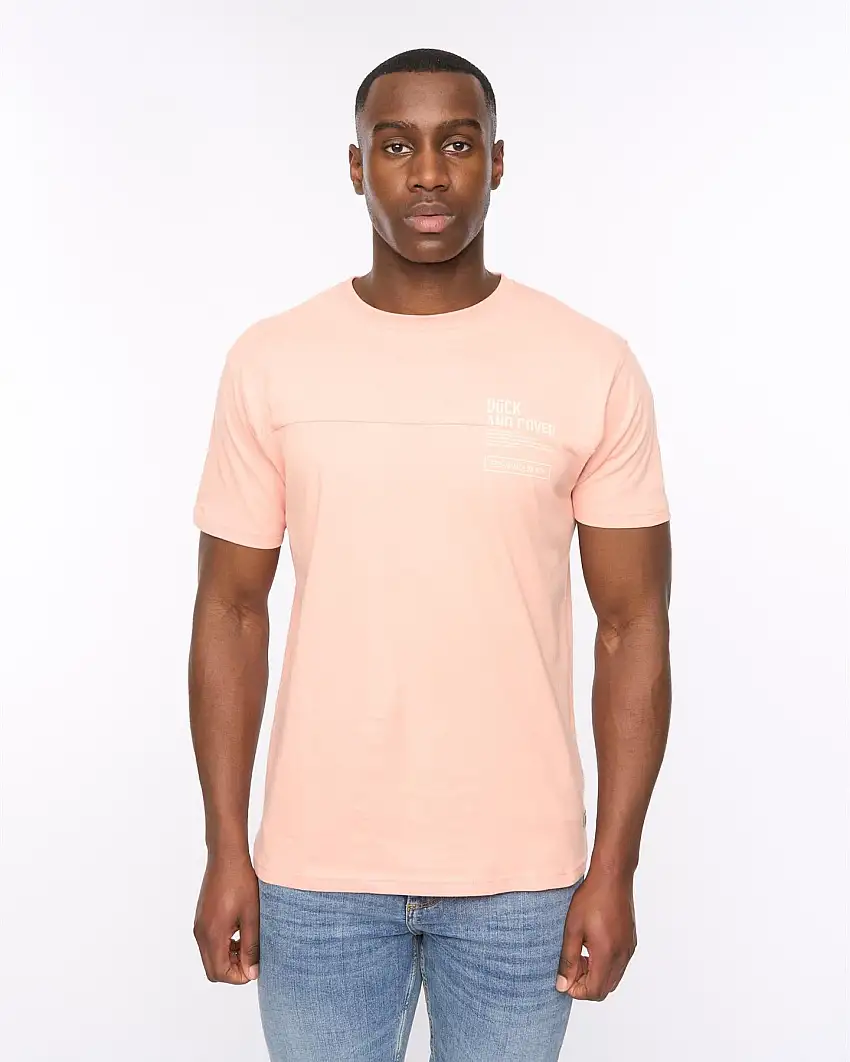 Seamtext T-Shirt Coral