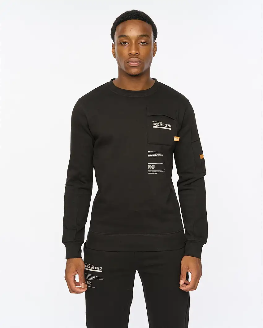 Applewood Crew Sweat Black