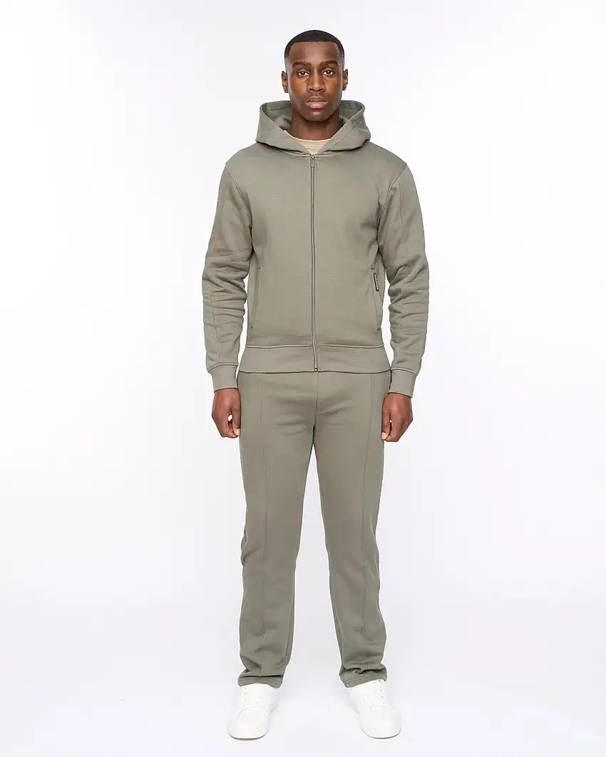 Chemtars Zip Thru Hoodie & Joggers Set Green Slate