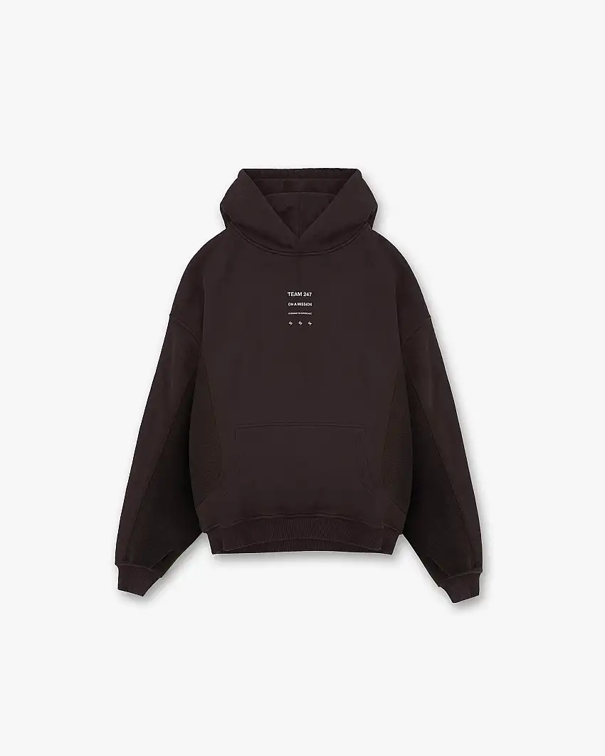 247 Uprising Oversized Hoodie - Chocolate
