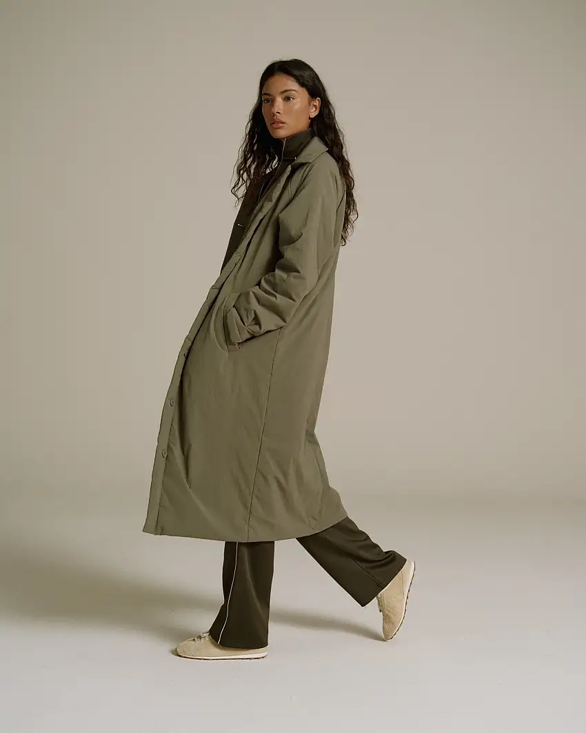 Padded Coach Jacket - Khaki