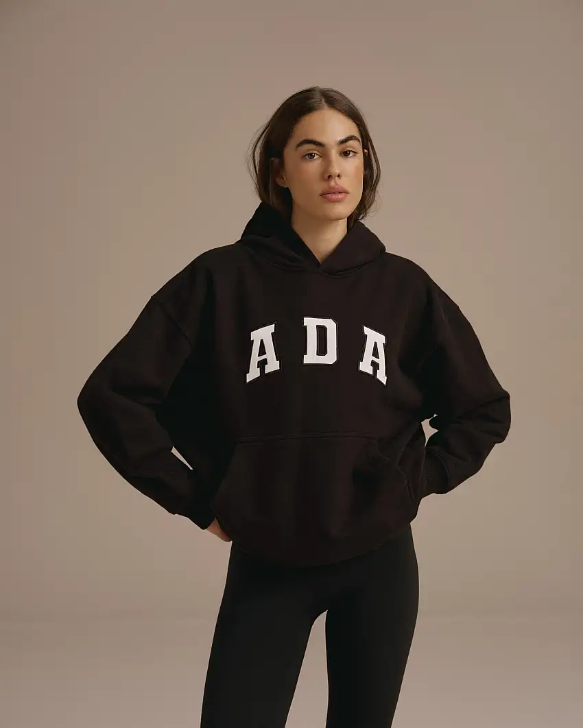 ADA Oversized Hoodie - Black