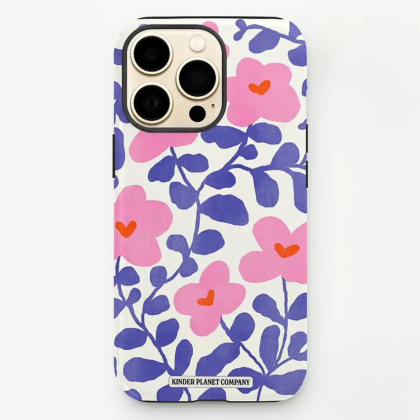 Abstract Flowers Phone Case