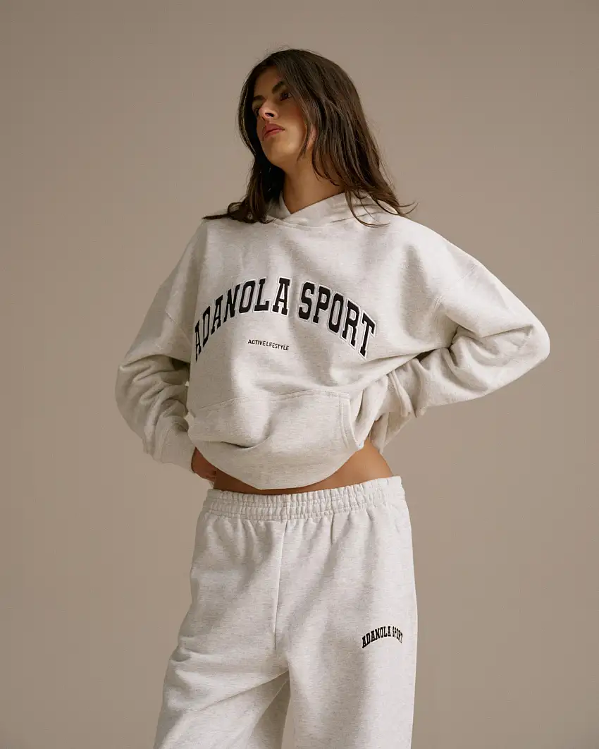 AS Oversized Hoodie - Light Grey Melange