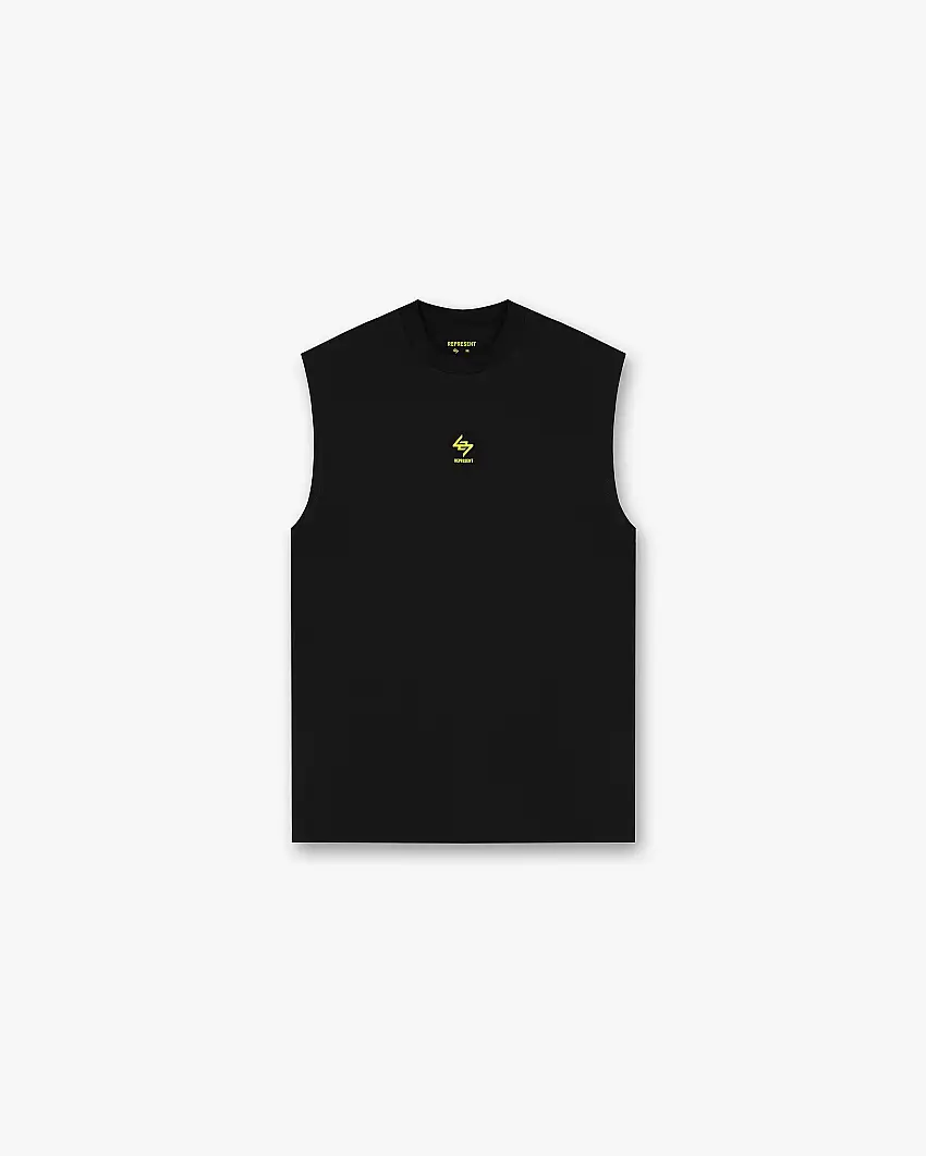 247 Chicago Oversized Tank - Jet Black