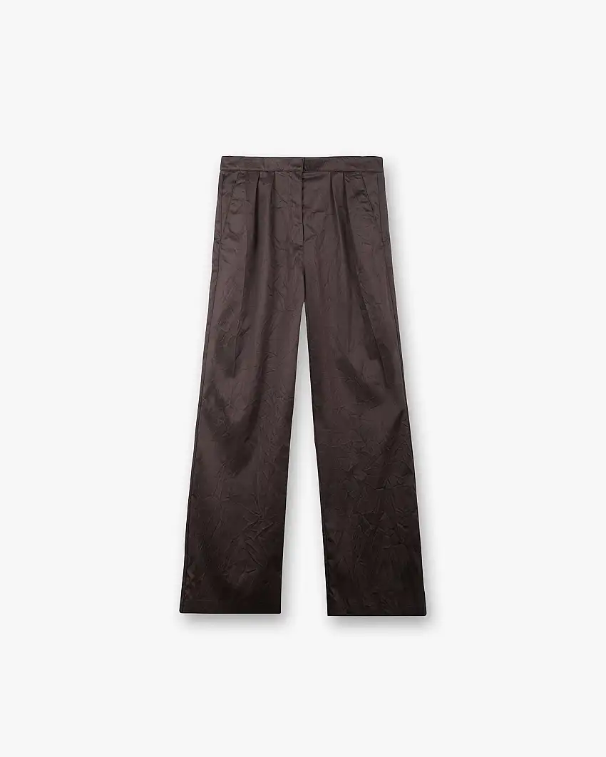 Crimp Trouser - Black Coffee