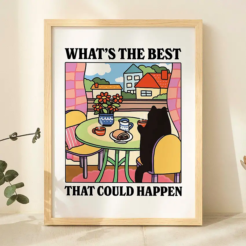 Best that could happen' Summer Cat Print