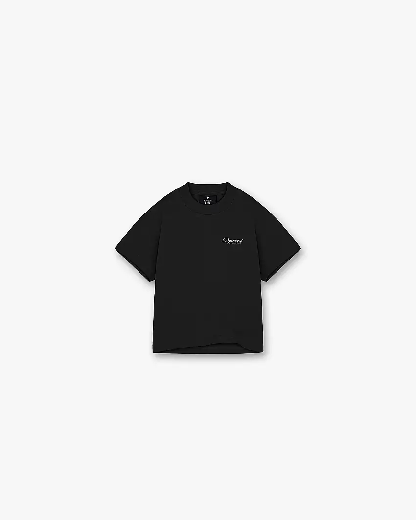 Represent Mini Owners Club Script T-Shirt - Jet Black