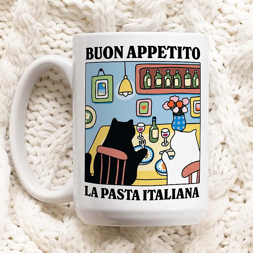 Buon Appetito' Cat Mug