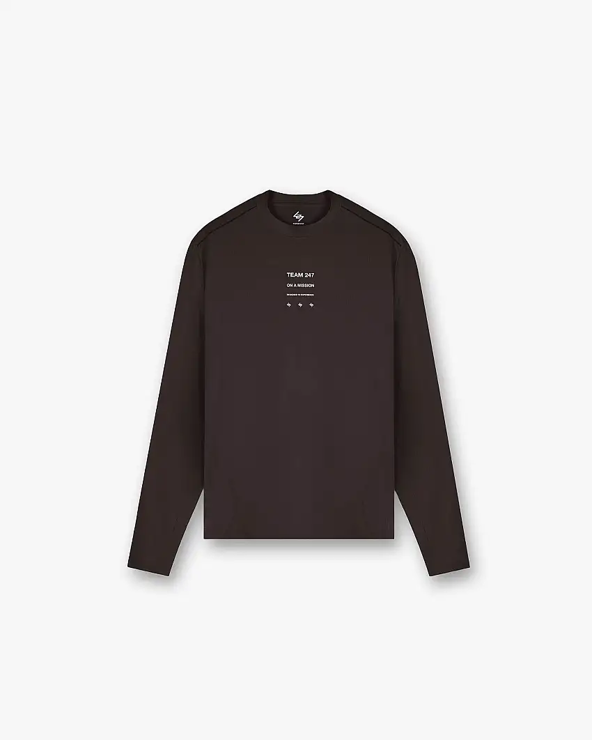 247 Trail Long Sleeve T-Shirt - Chocolate