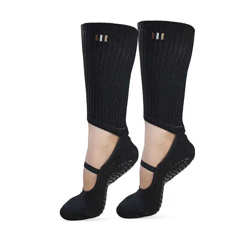 STUDIO GRIPPY BARRE SOCKS ANTHRACITE