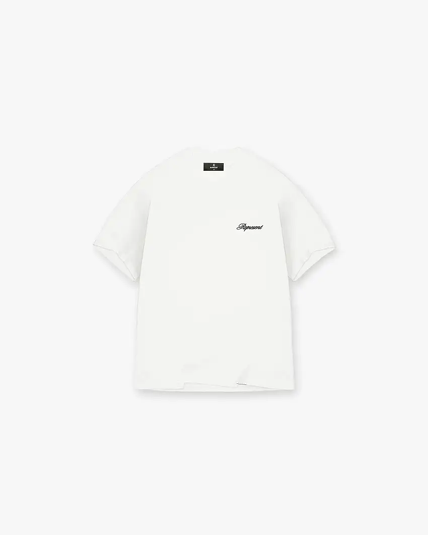 Script Logo T-Shirt - Flat White