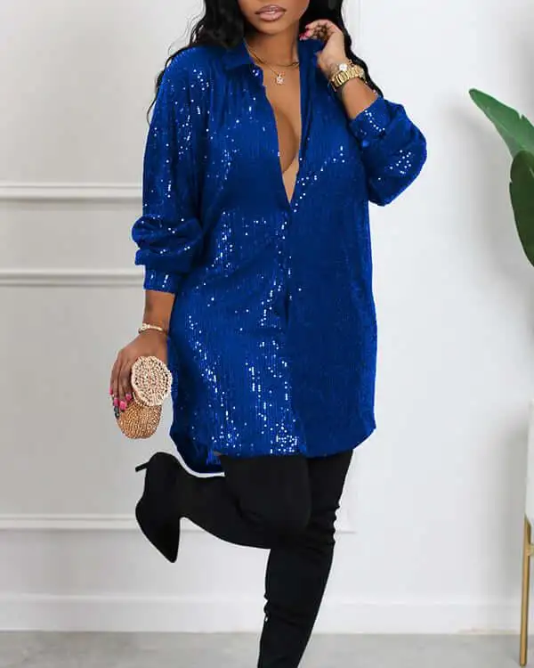 Best Wishes Sparkle Shirt Dress