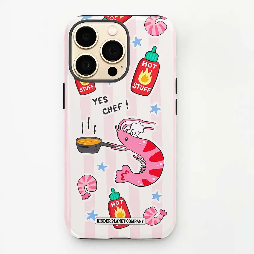 Yes Chef Pink Shrimp Phone Case