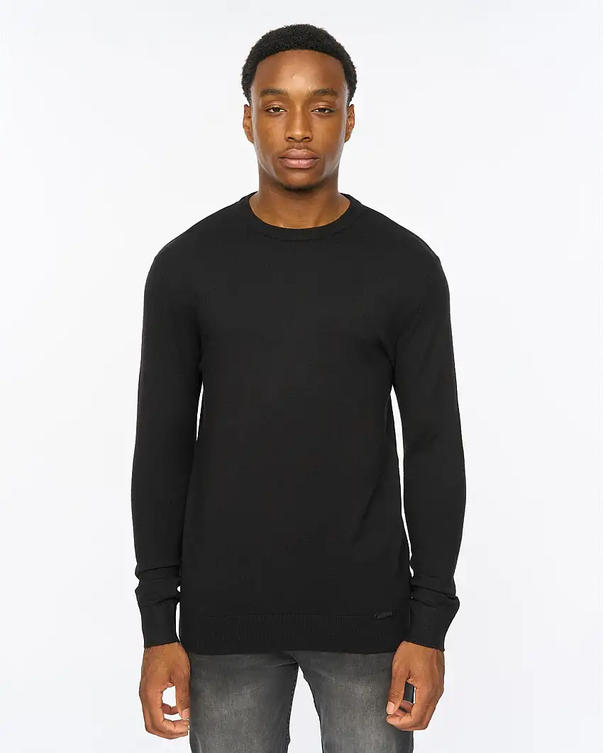 Consenza Crew Knit Black