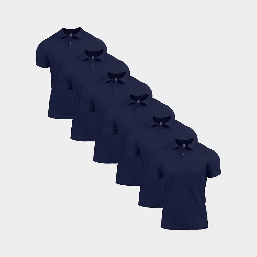 All Navy Polo Shirt 6 Pack
