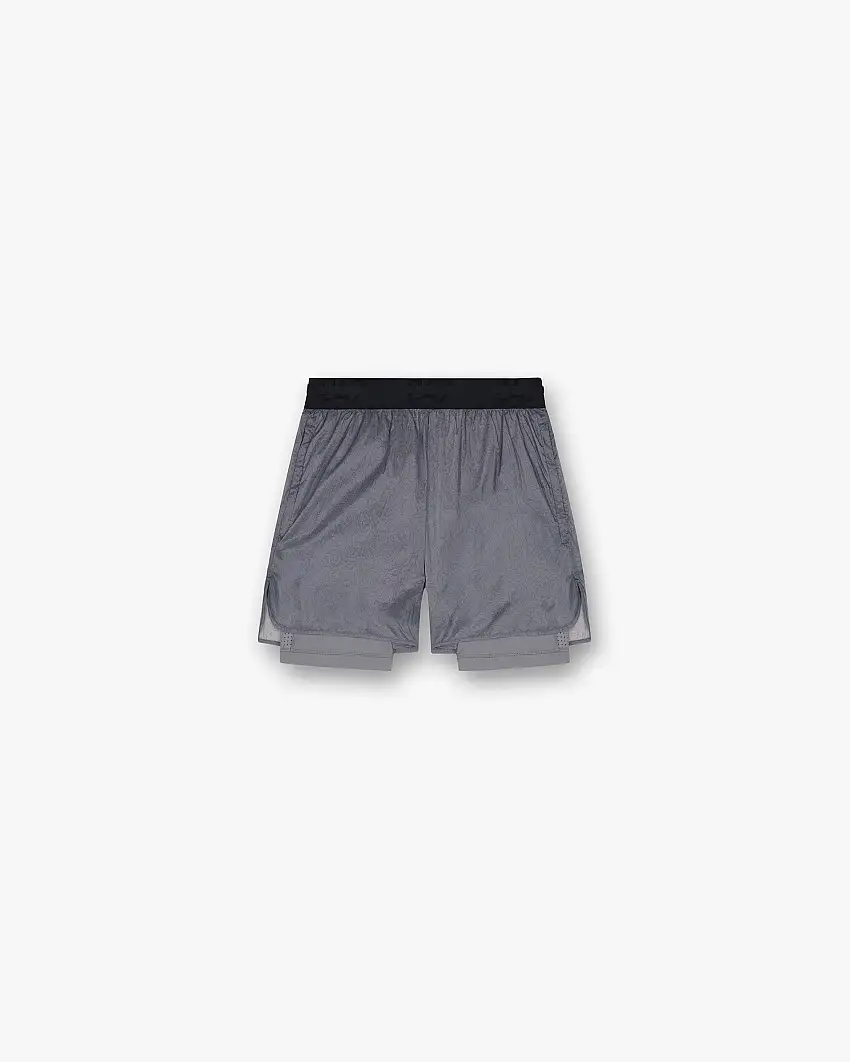 247 Contour 2-In-1 Run Shorts - Titanium