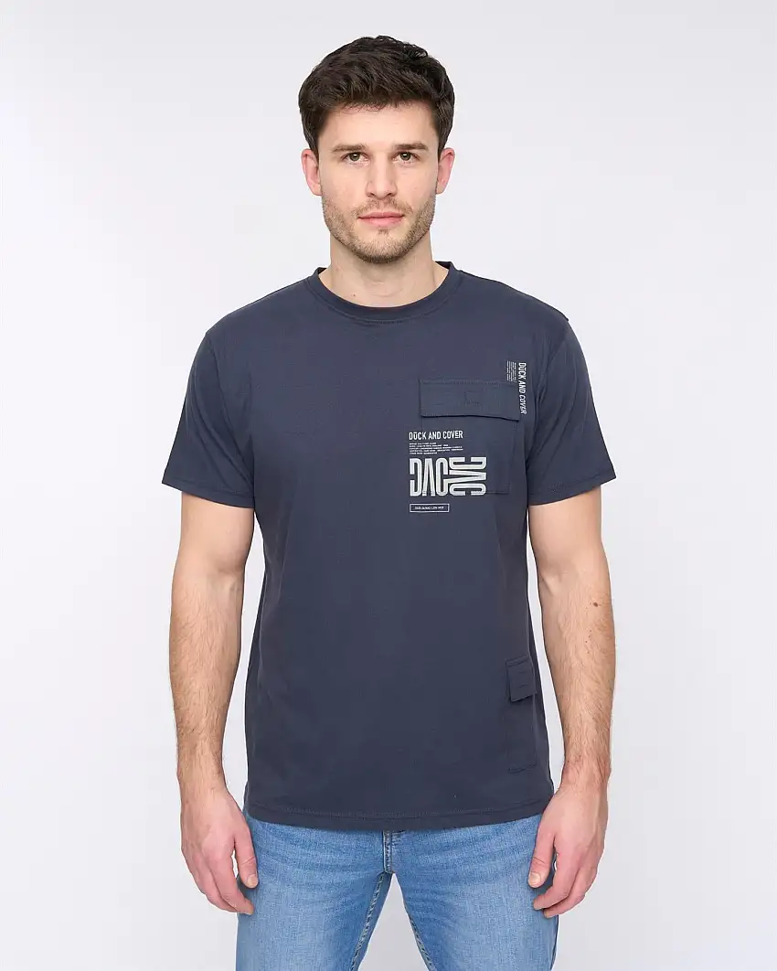 Trentflax T-Shirt Dark Navy