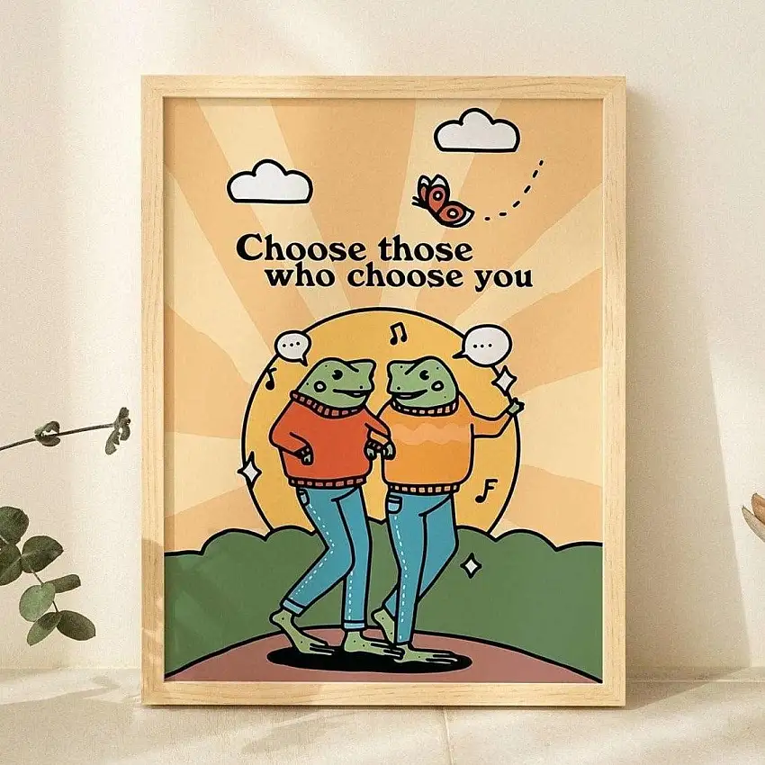 Choose You' Frog Print