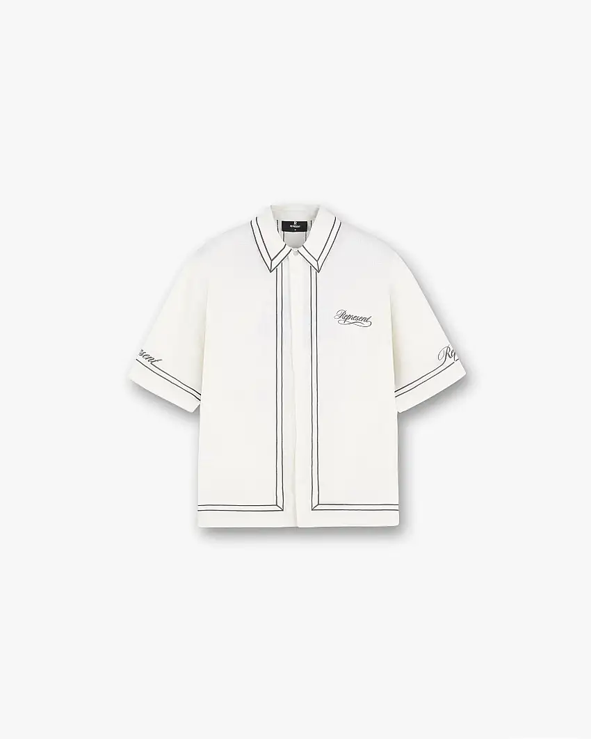 Border Shirt - Whisper White