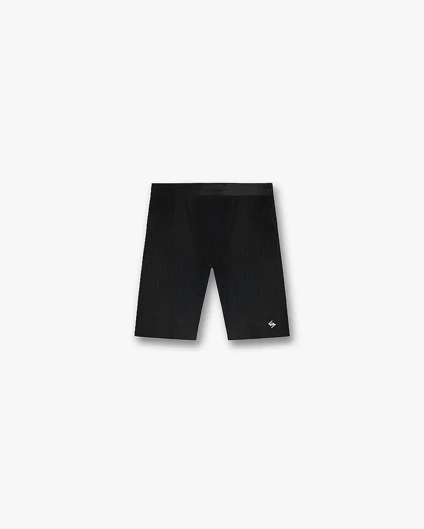 247 Ribbed Half Tight - Black