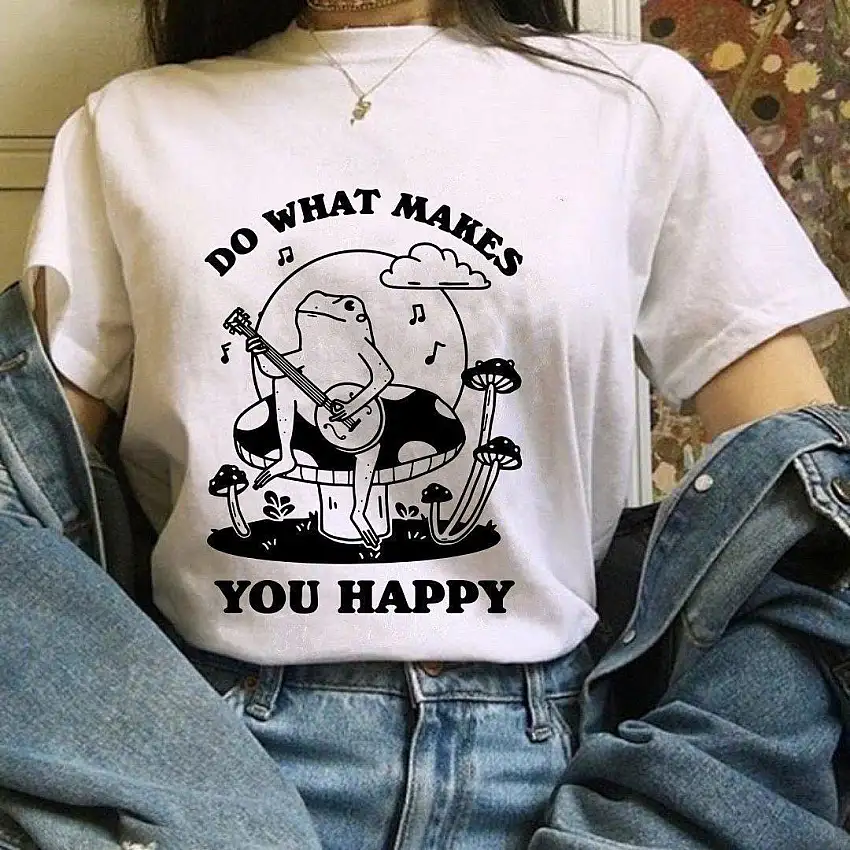 What Makes You Happy' Frog Tshirt