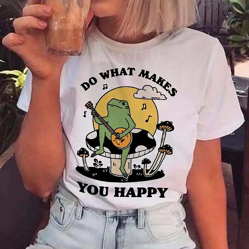 What Makes You Happy' Frog Tshirt