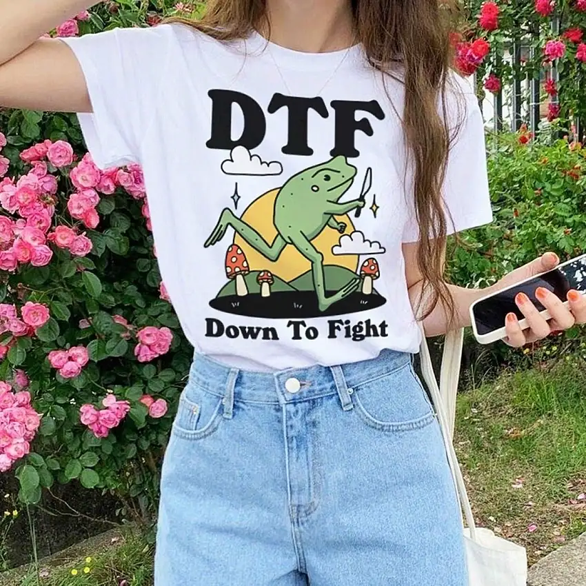 Dtf Down To Fight' Frog Shirt