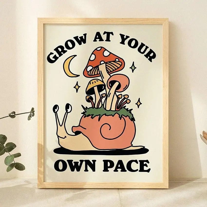 At Your Own Pace' Snail Print