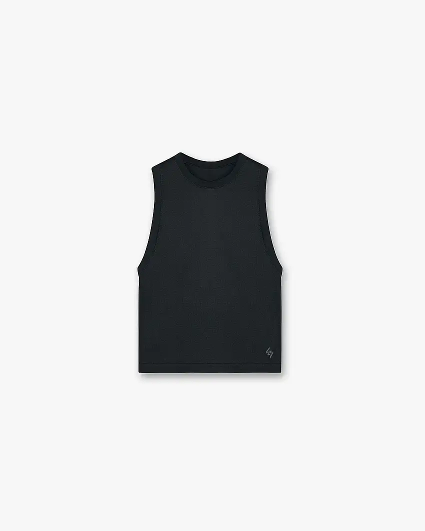247 Ease Seamless Loose Fit Tank - Black