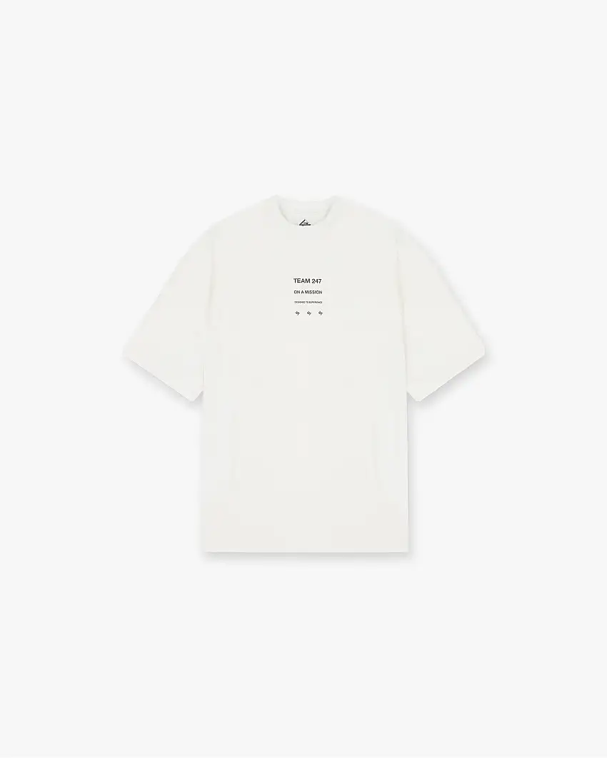 247 Uprising Oversized T-Shirt - Flat White
