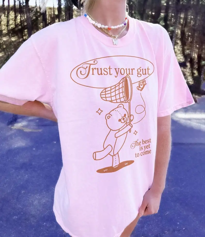 Trust your gut' Cute Bear T-shirt