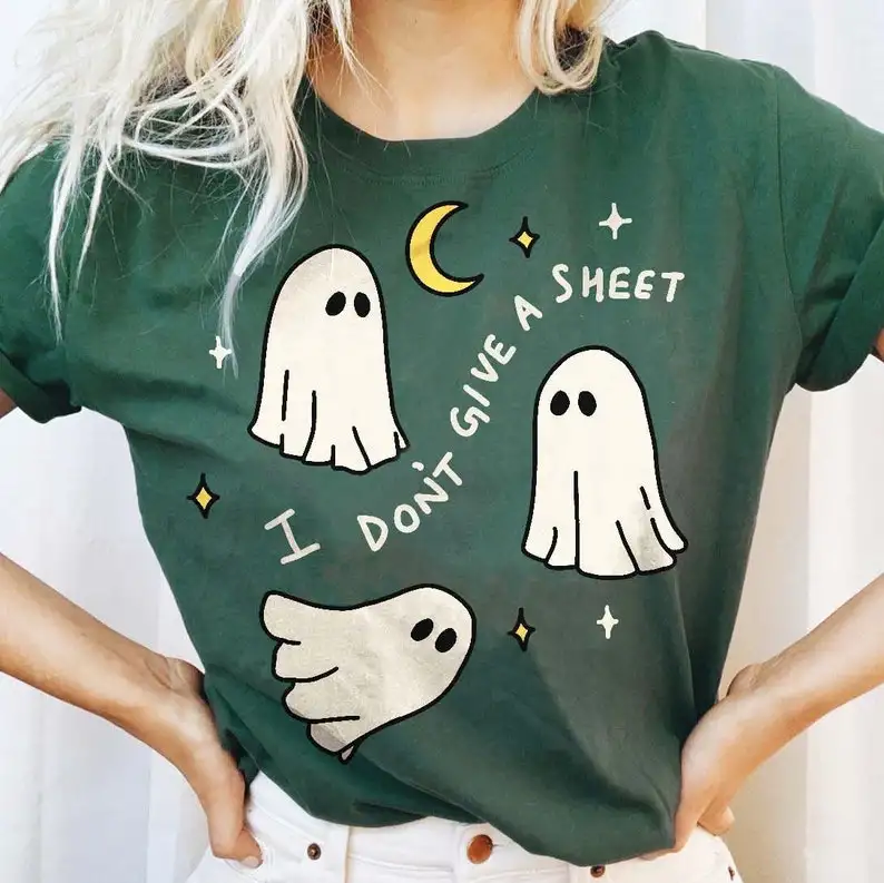 Don't give a Sheet' Halloween T-shirt