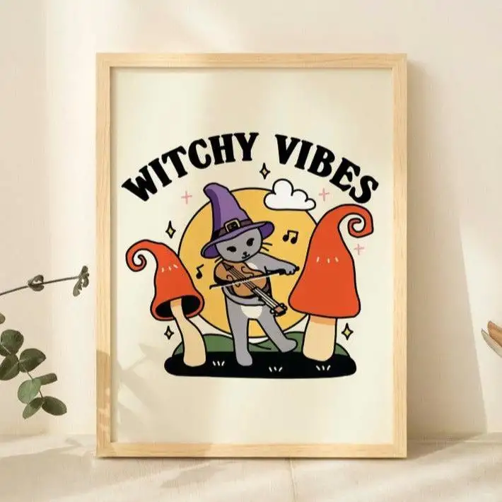 Witchy Vibes' Halloween Print