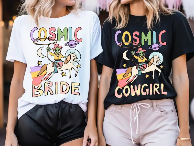 Cosmic Cowgirl/Bride' T-shirt