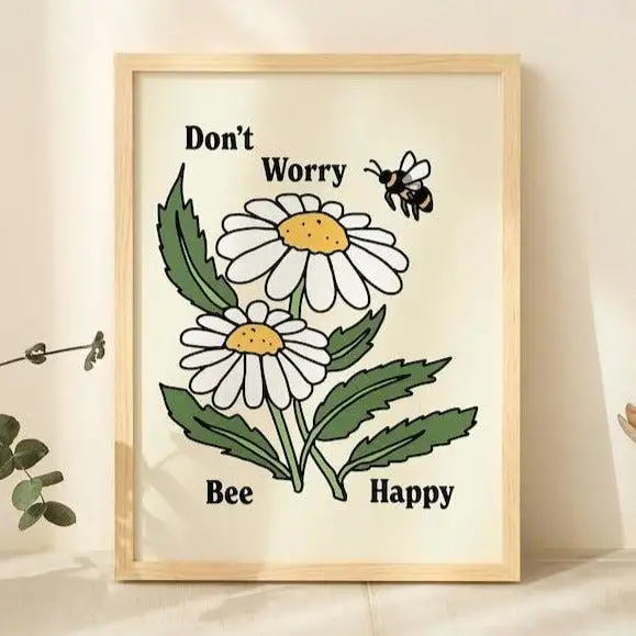 Bee Happy' Print
