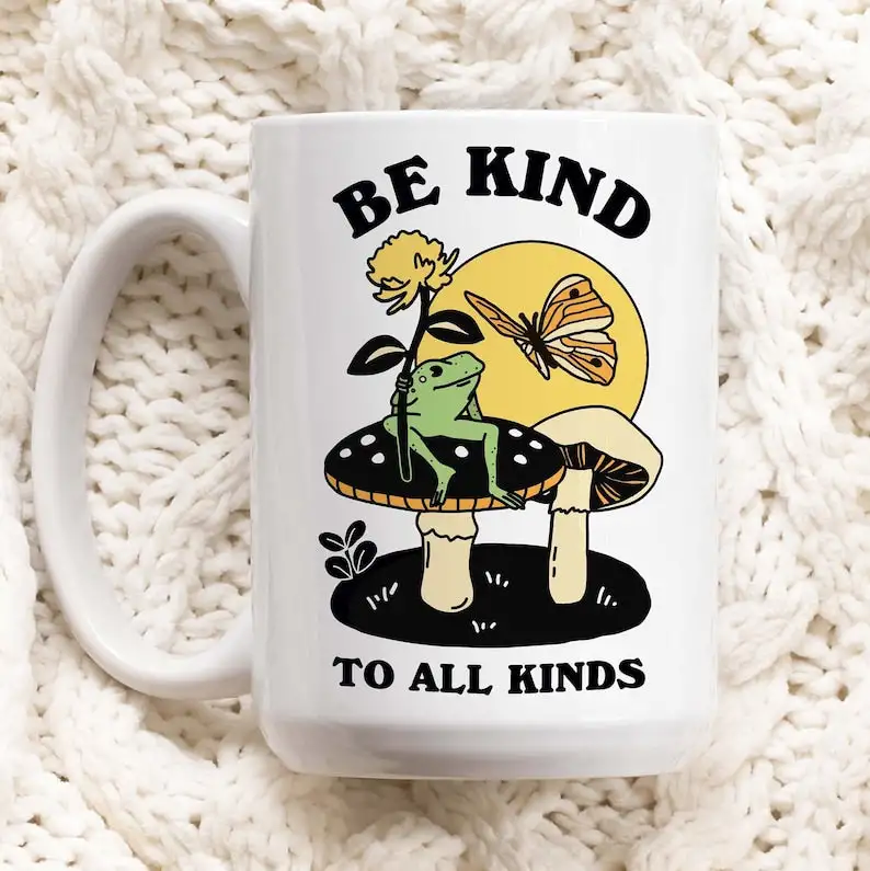 Be Kind' Frog Mug