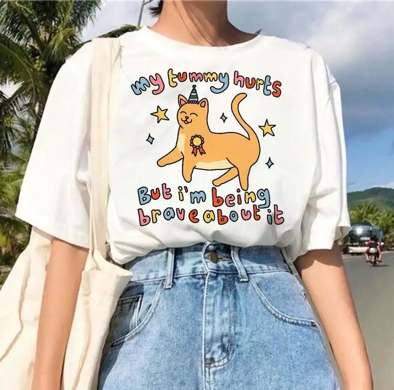 Being Brave' Cat Tshirt