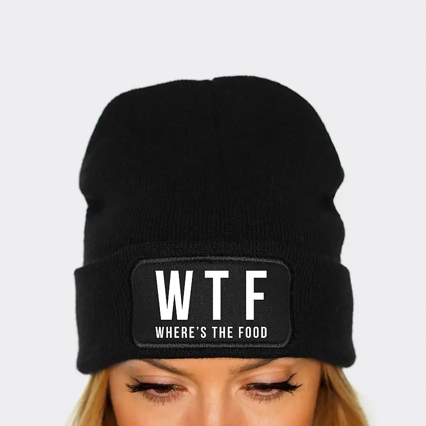 WTF Where's The Food Beanie Hat